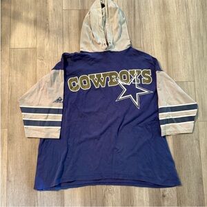 Kids Cowboys Blue and Gray Hoodie